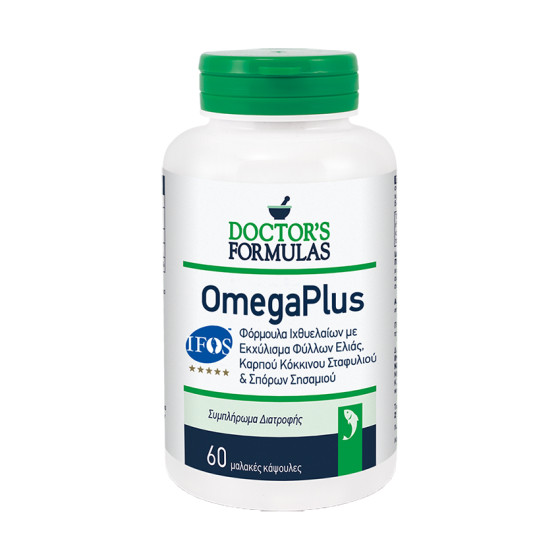 Doctor's Formulas Omega Plus - Φόρμουλα Ιχθυελαίων 60 Κάψουλες